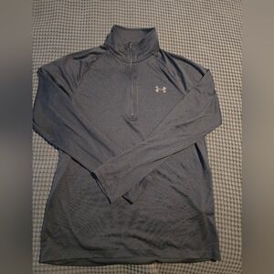 Under Armour Dark Gray Quarter Zip Long Sleeve Shirt